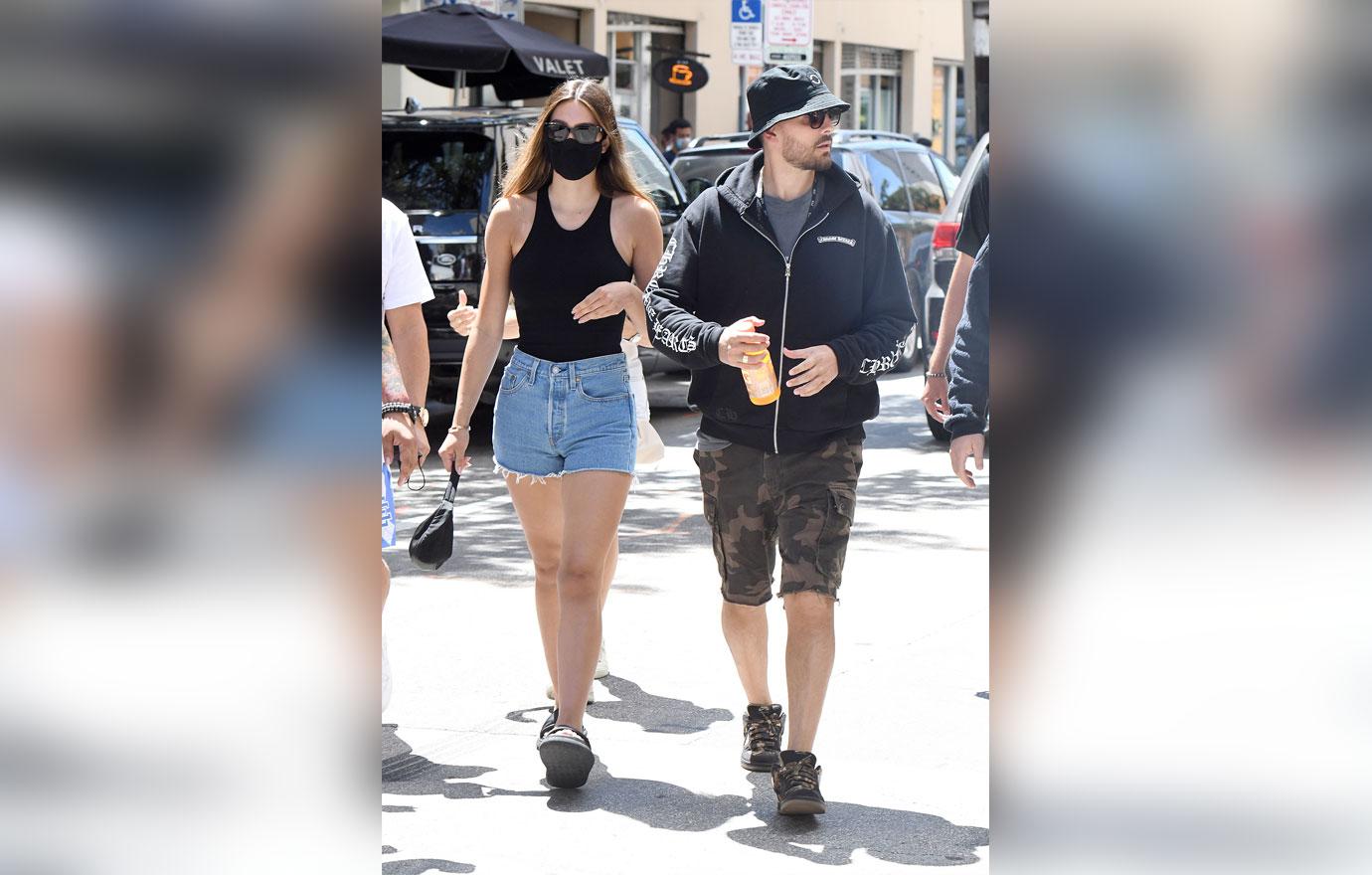 scott disick and amelia hamlin shop at jewelry store in miami