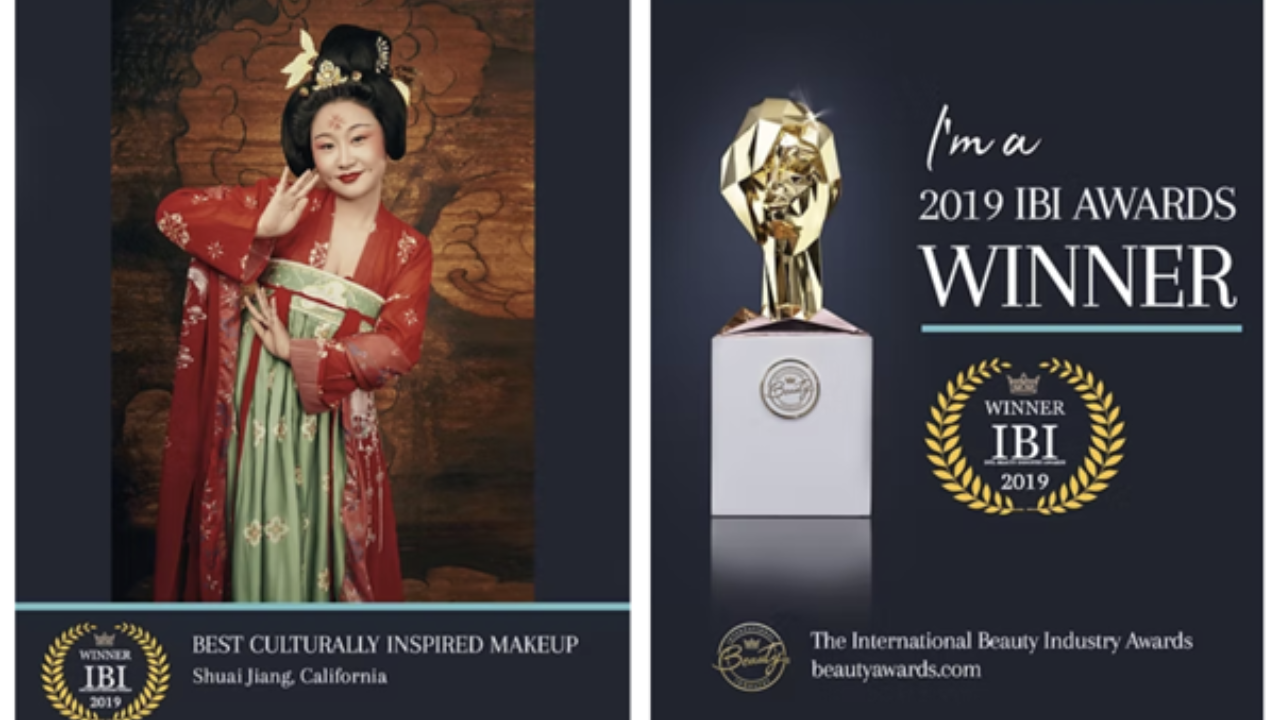 shuai jiang a los angeles makeup artist recognized in three separate international beauty industry award years
