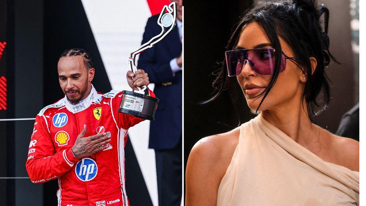 Photo of Lewis Hamilton and Kim Kardashian