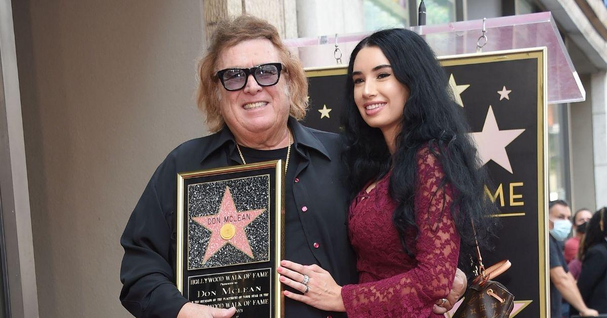 Don Mclean Joined By 27 Year Old Girlfriend At Hollywood Walk Of Fame