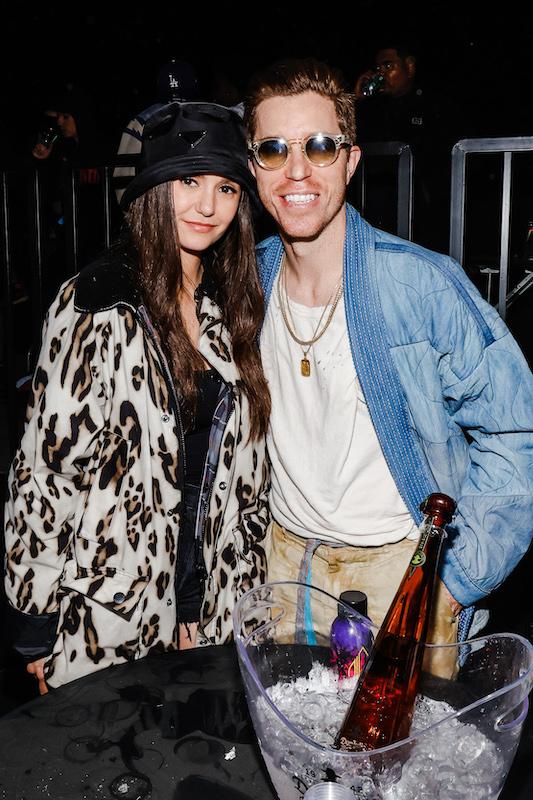 nina dobrev and shaun white attend the levis brand presents neon carnival with tequila don julio on april th  in thermal california