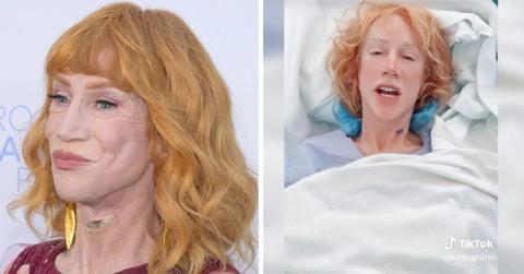 Two photos of Kathy Griffin