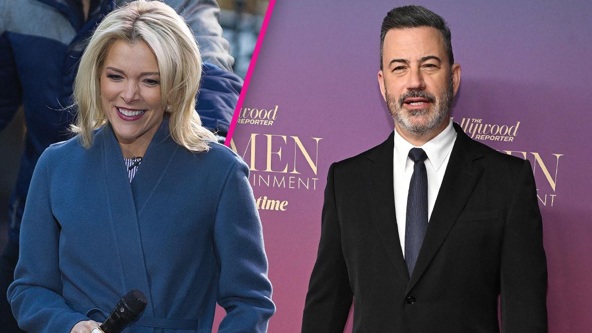 Composite photo of Megyn Kelly and Jimmy Kimmel.