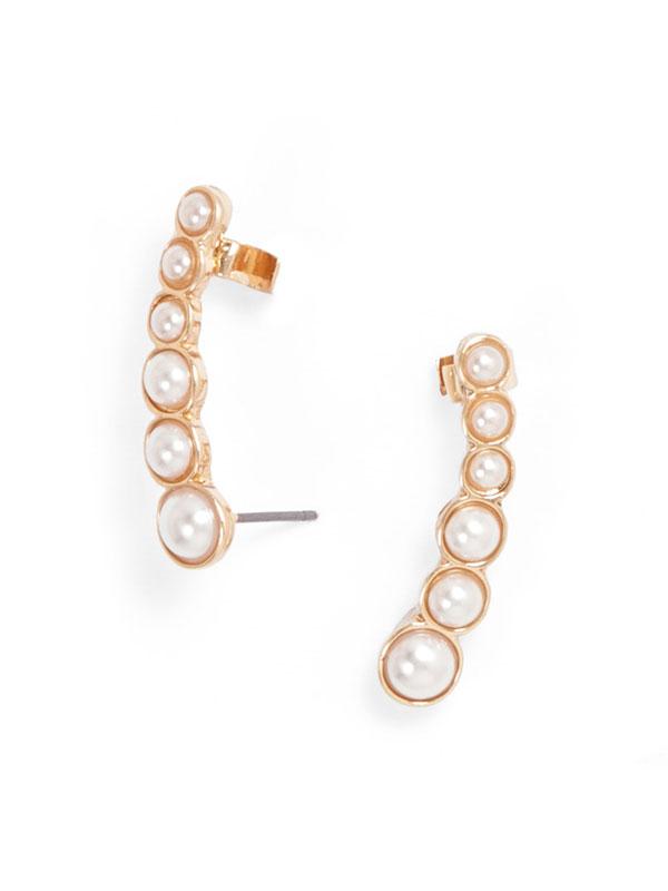 Pearl earrings