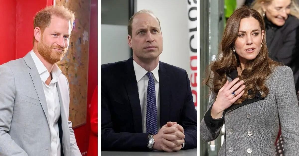 Photo of Prince Harry, Prince William and Kate Middleton