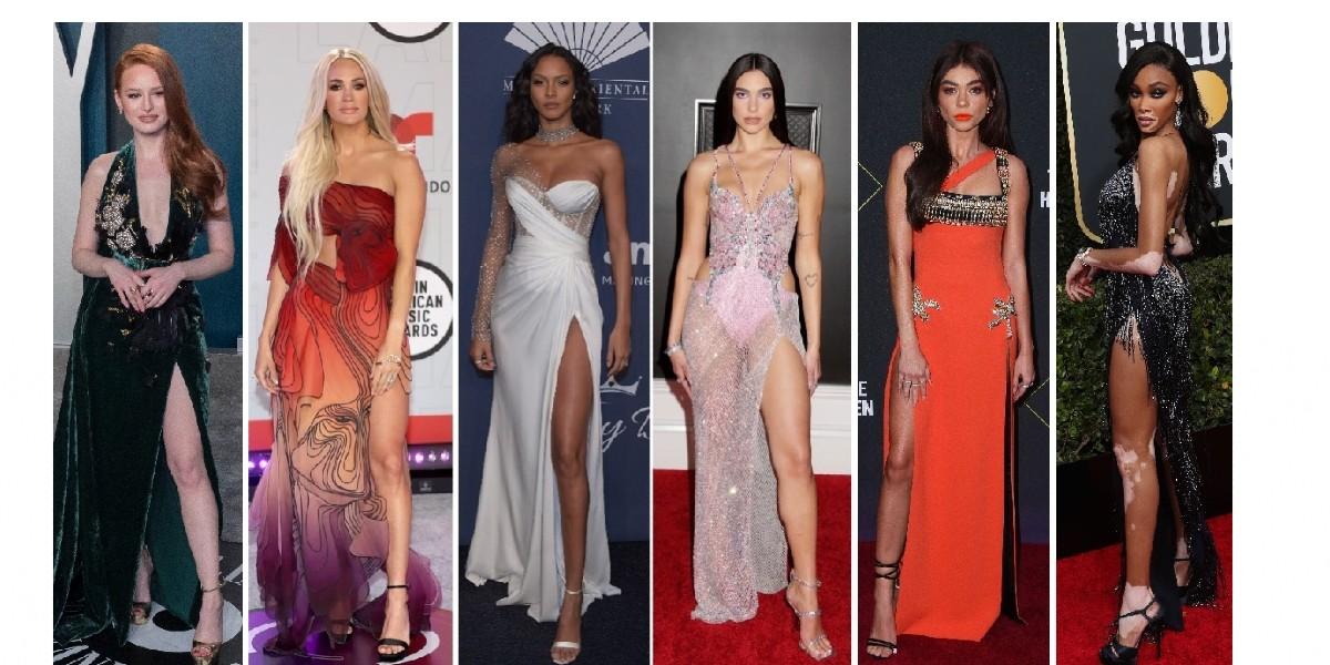 You'll Do A Double Take When You See The High-Slit Gowns Celebs