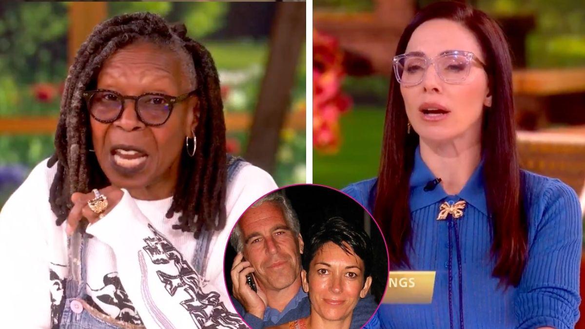 Composite photo of Whoopi Goldberg, Whitney Cummings and Ghislaine Maxwell