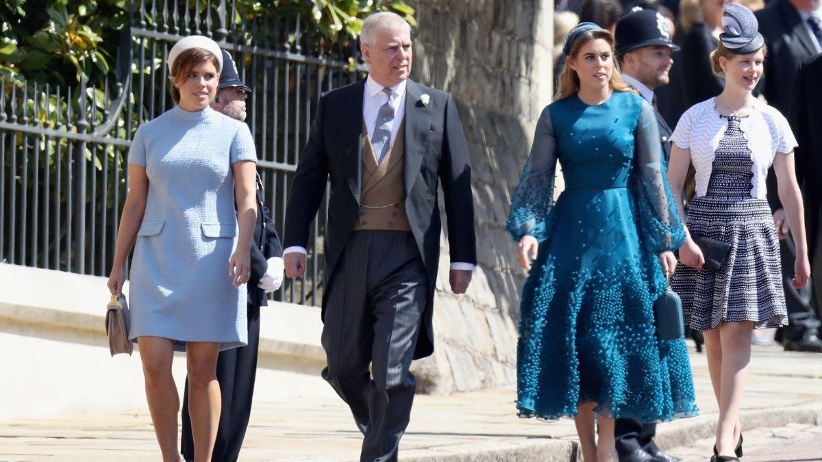 image of prince Andrew princesses beatrice and Eugenie