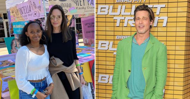 angelina jolie brad pitts daughter zahara drops pitt from name spelman college