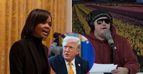 Composite photo of Candace Owens and Tim Dillon.