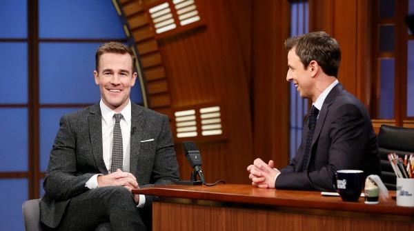James Van Der Beek and Seth Meyers