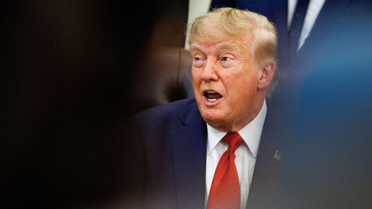 Photo of Trump is being sued by the banned outlets.