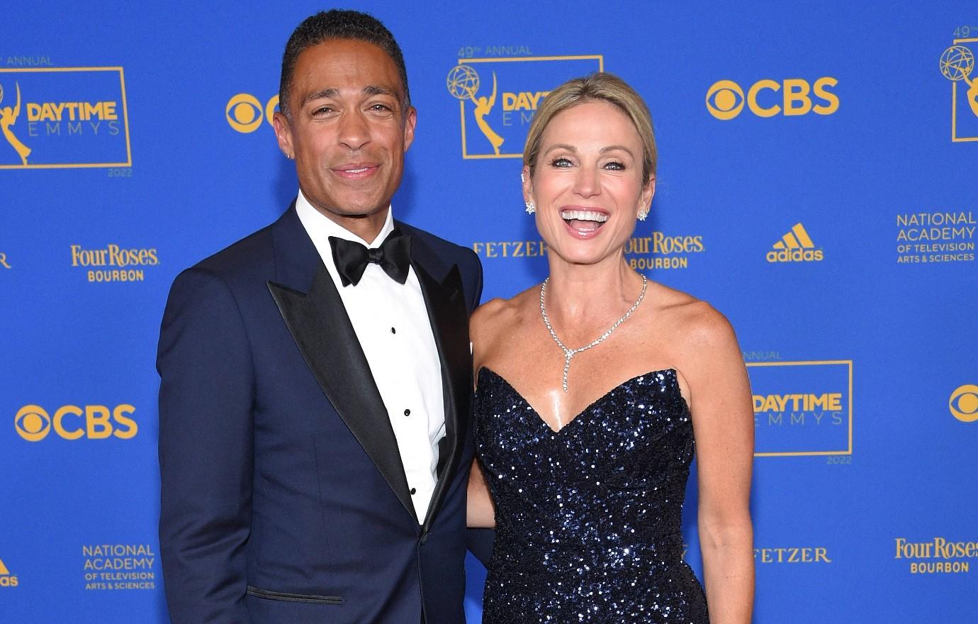 Amy Robach and T.J. Holmes Hold Hands During Bar-Hopping Date Night