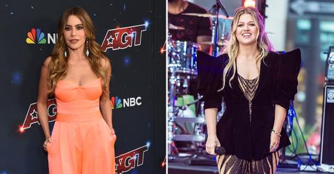 sofia vergara interrupts kelly clarkson transformation griselda looks slight