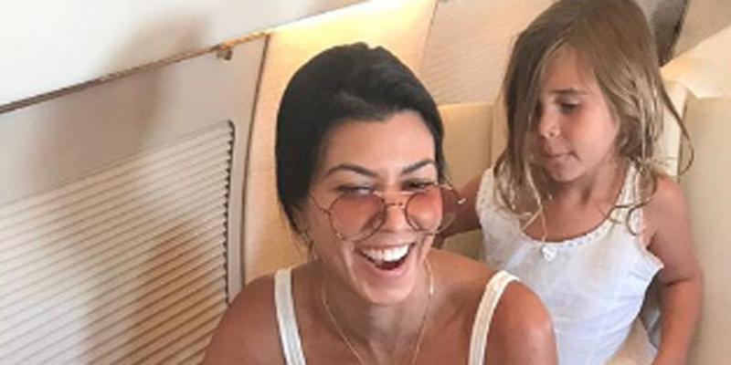 Kourtney kardashian dyes daughter hair pink pics hero