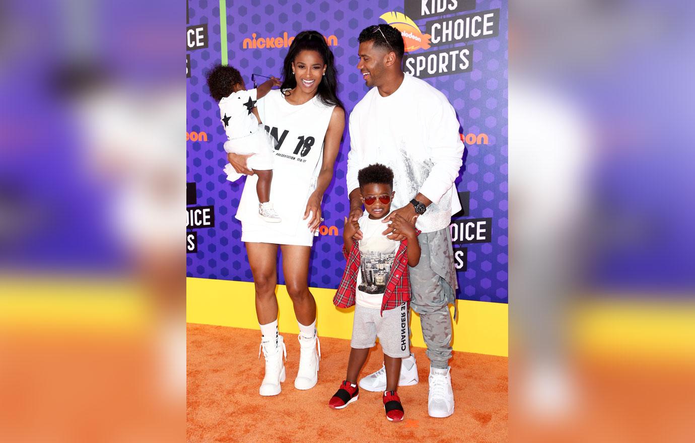 Ciara's Son Future Jr. Practices Basketball With Russell Wilson