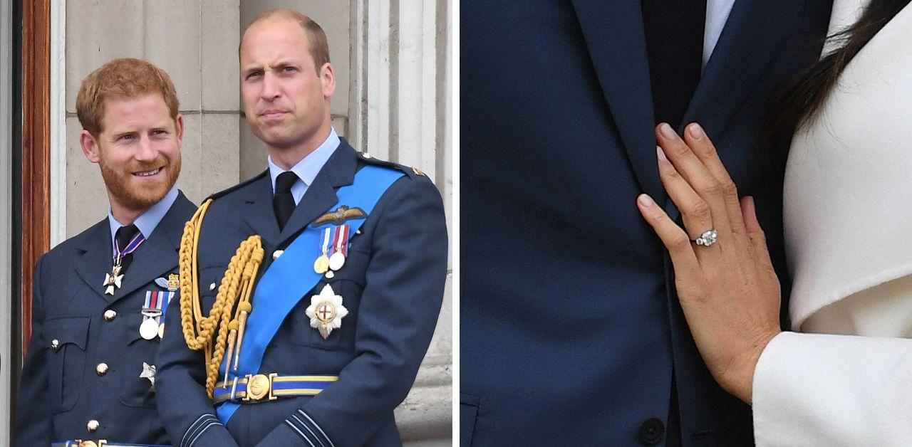 prince harry prince william worried meghan markle missing ring