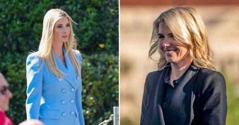 Split image of Natalie Harp and Ivanka Trump
