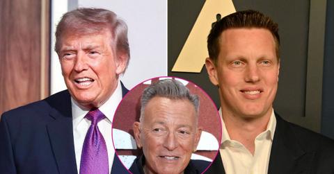 Composite photo of Donald Trump, David Ellison and Bruce Springsteen.