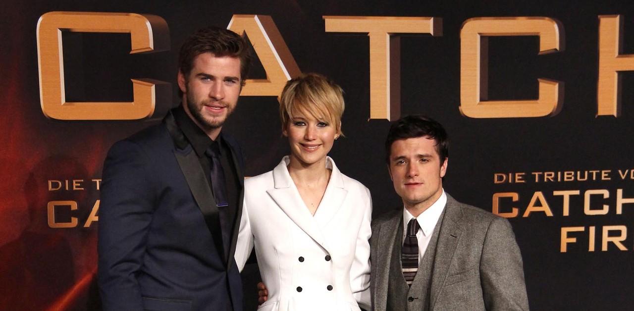 jennifer lawrence drink whiskey hunger games costars