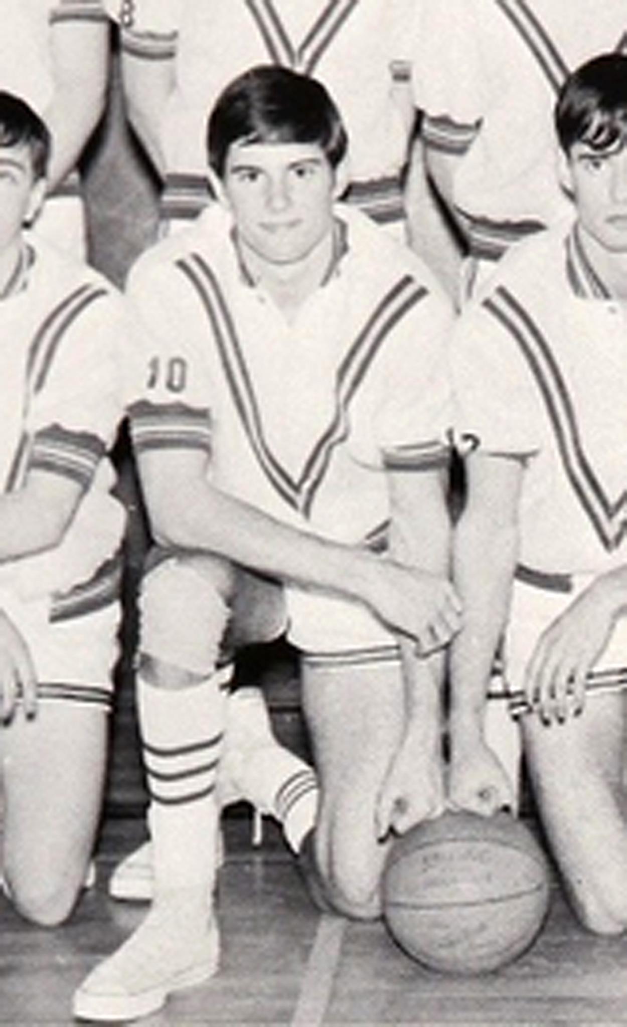 Bruce Jenner as a handsome high school star athlete