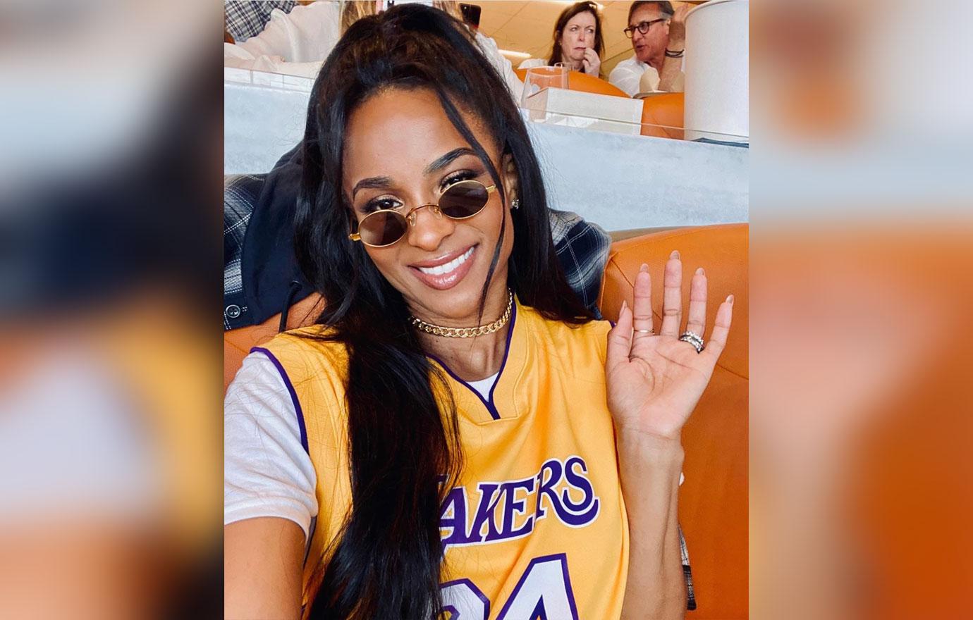 Pregnant Ciara &amp; Russell Wilson Honor Kobe Bryant With