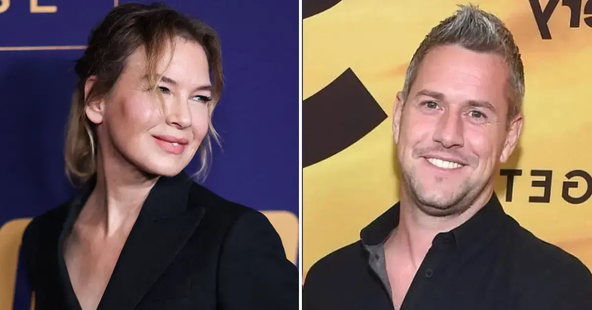 Split photo of Renee Zellweger and Ant Anstead