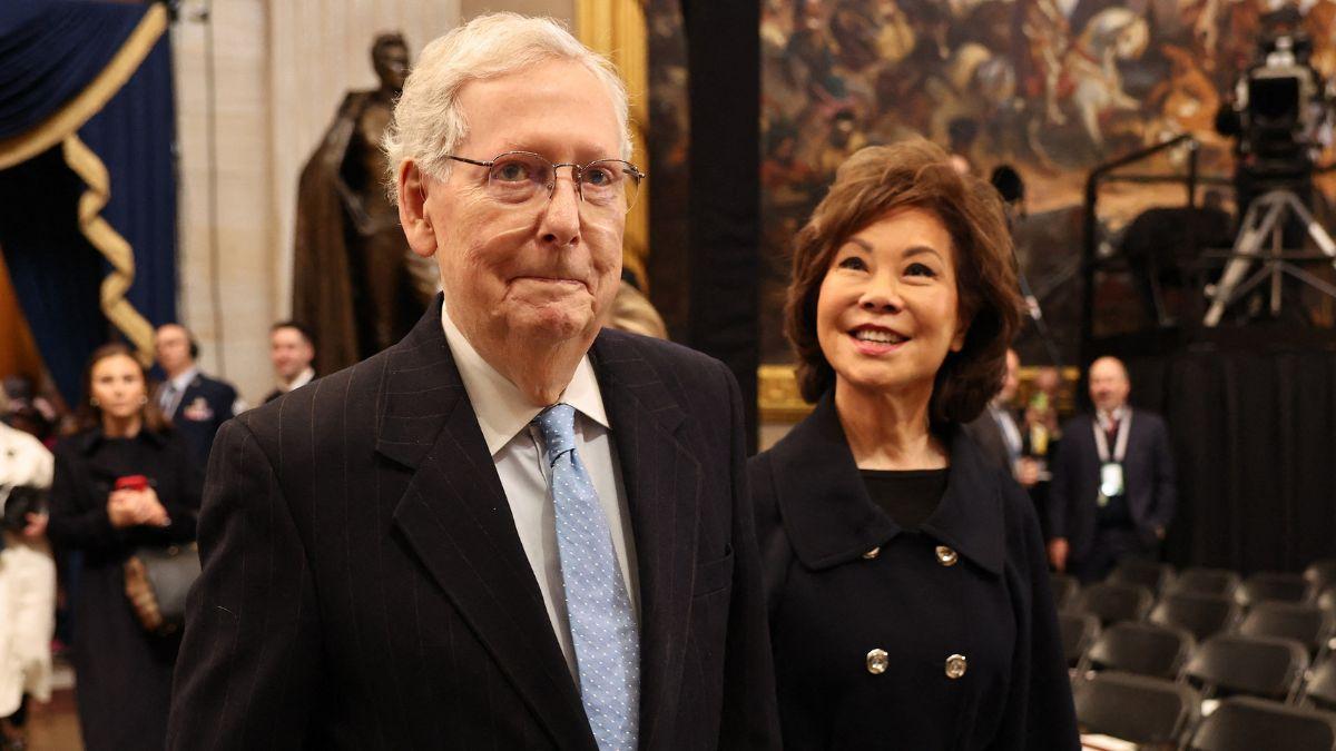 does mitch mcconnell have wife family life
