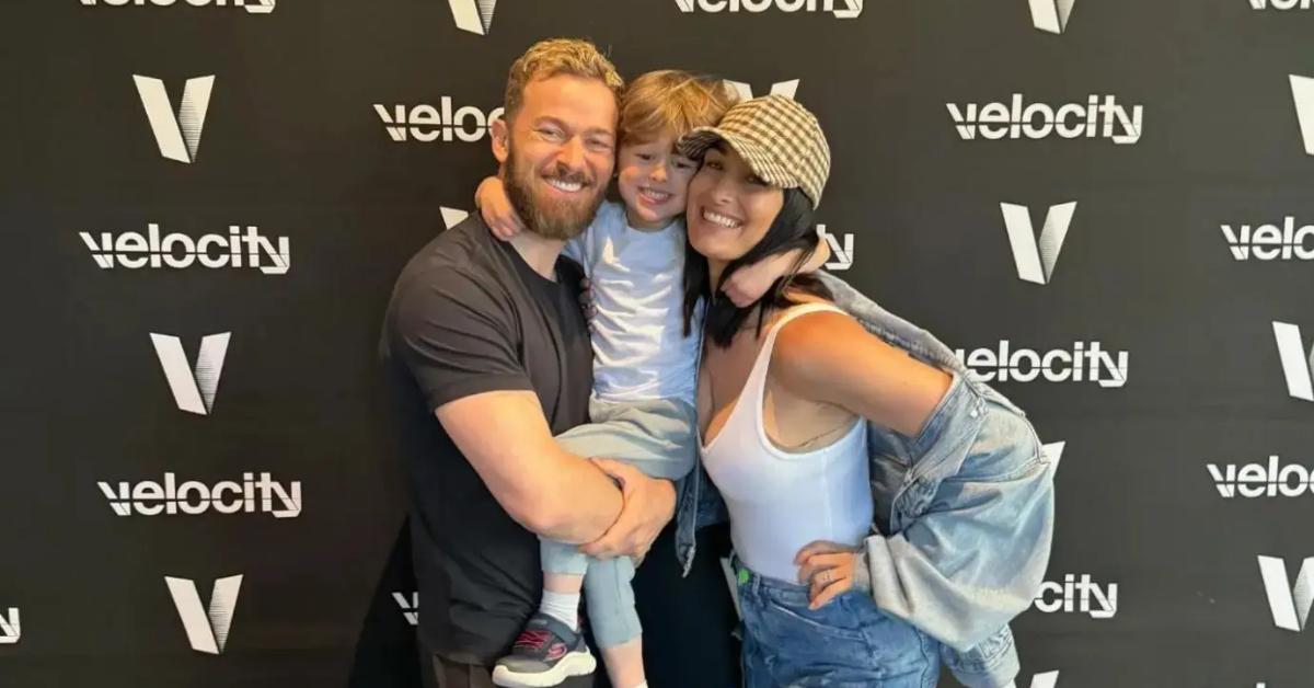 Nikki Garcia and Artem Chigvintsev with Son Matteo