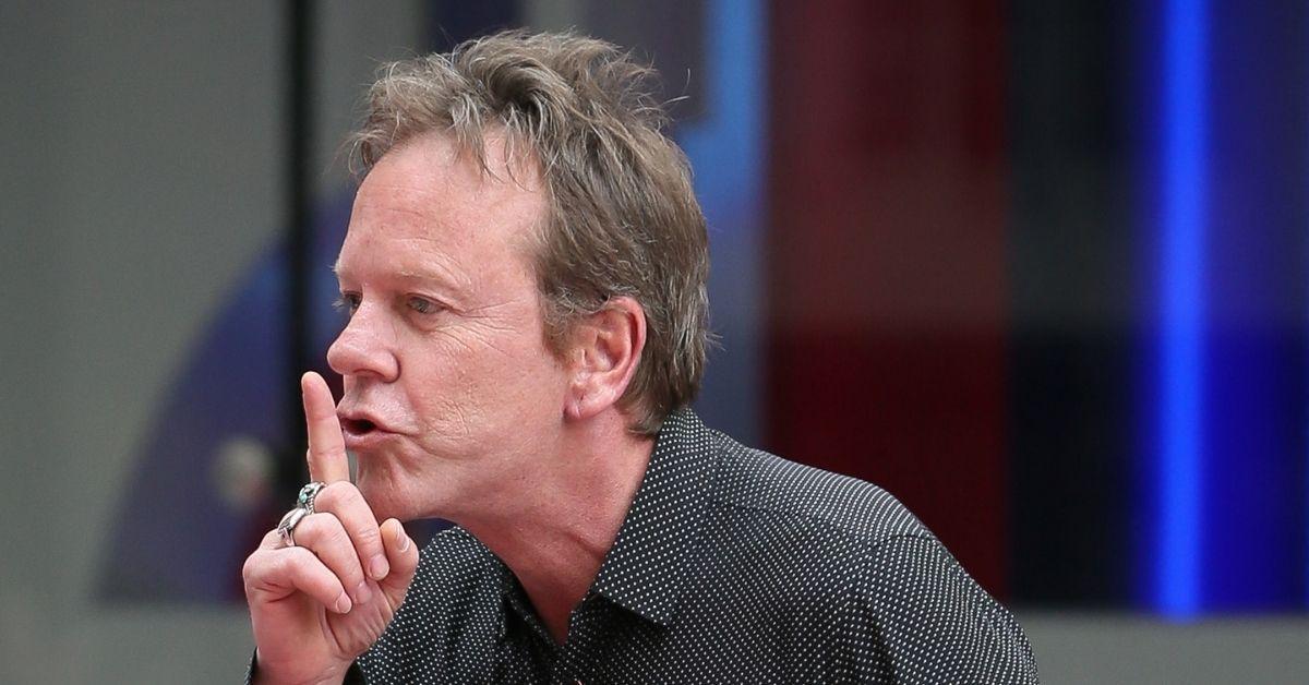 image of Kiefer Sutherland was asked about giving up alcohol in a 2016 interview. 