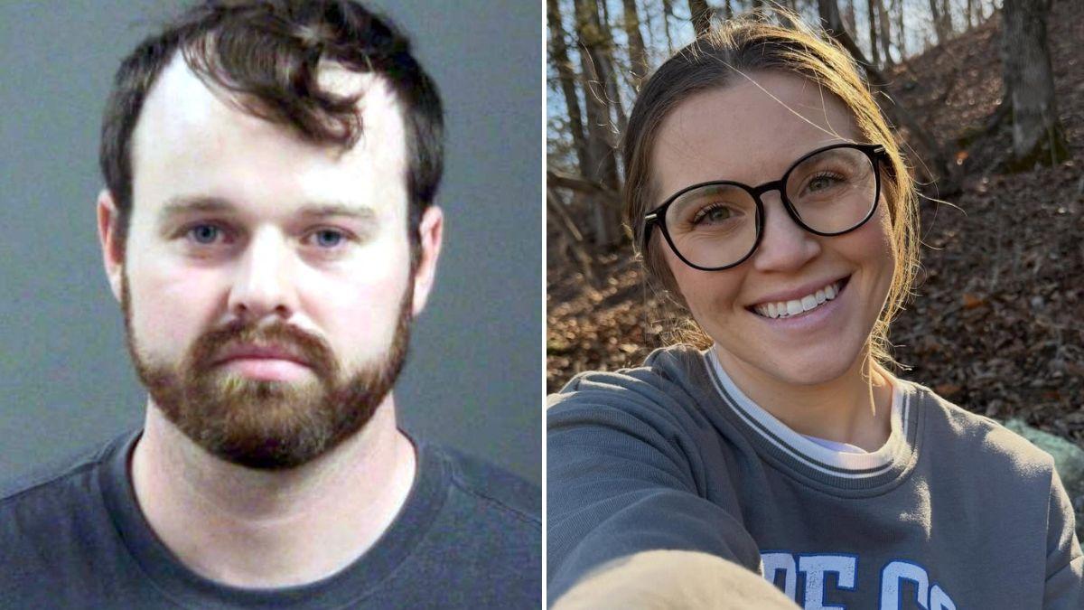 Split photo of Joseph Duggar and Joy-Anna Duggar.