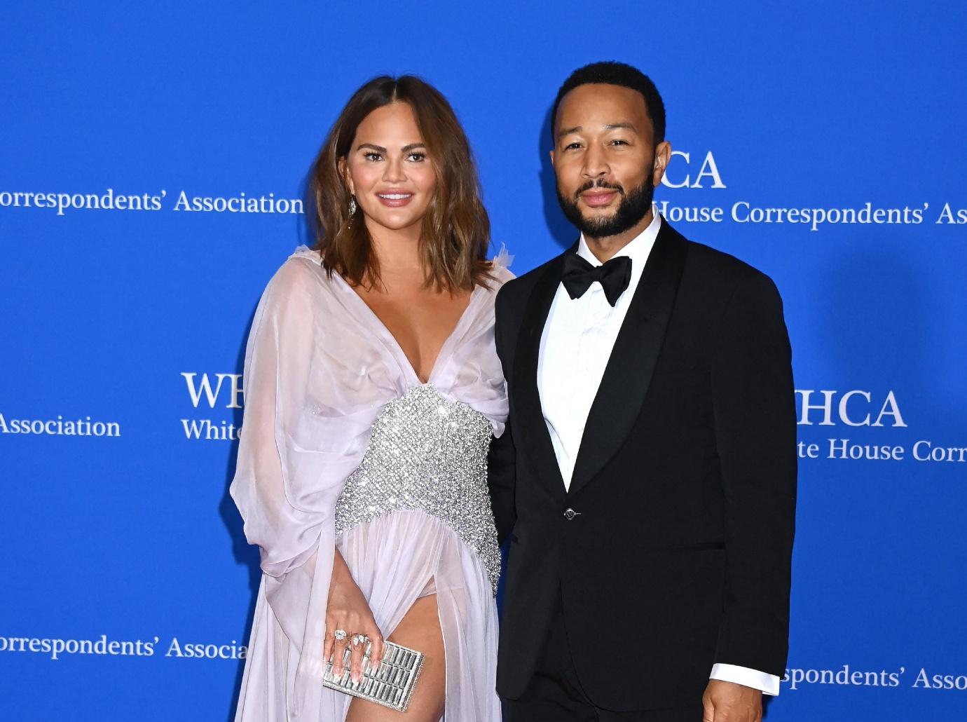 chrissy teigen son wren john legend celebrate  anniversary photo