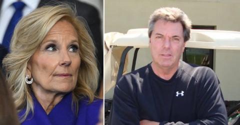 Split photo of Jill Biden and Bill Stevenson.