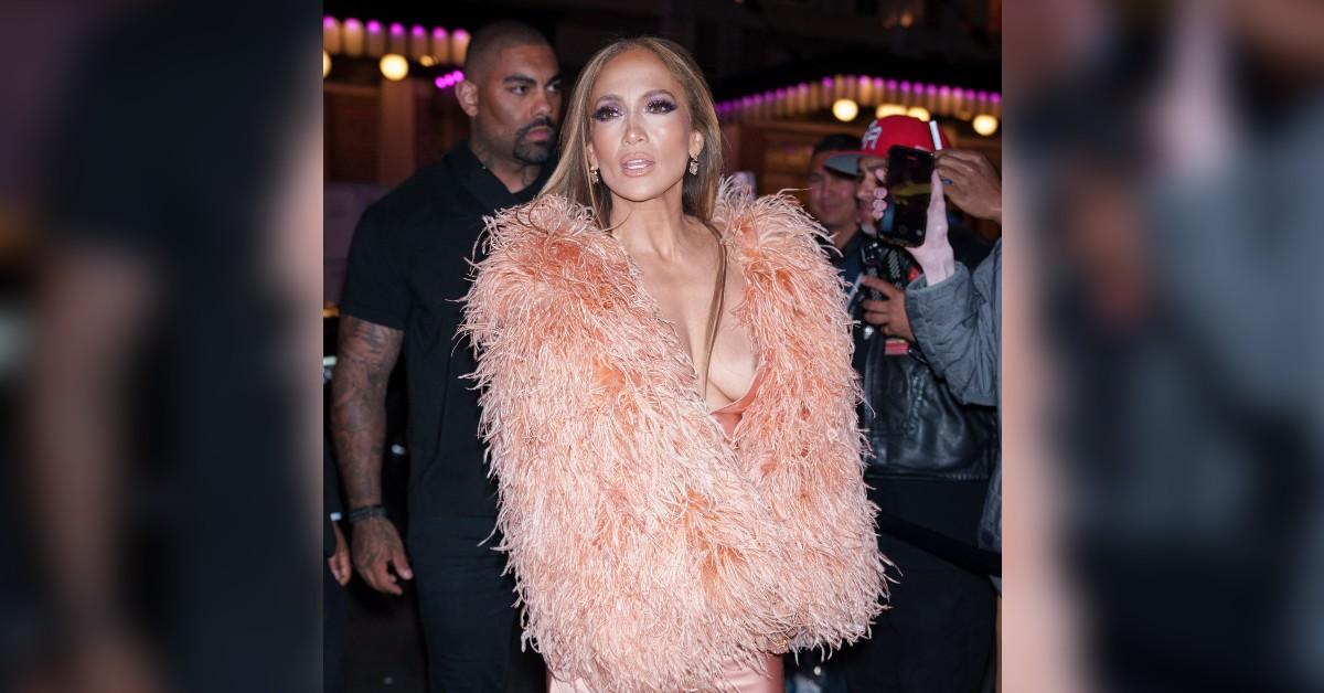 jennifer lopez dress nip slip