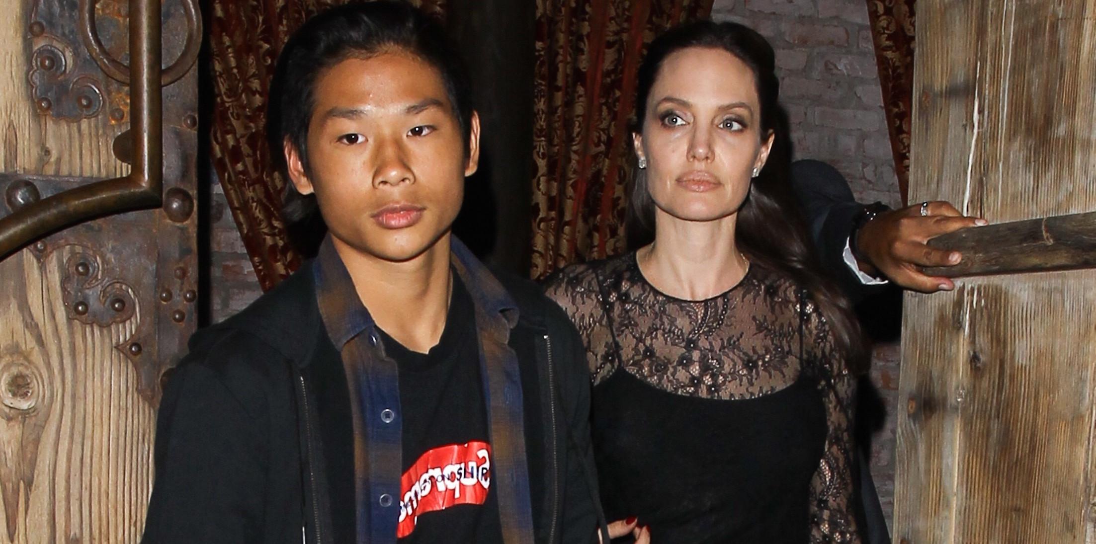 Angelina Jolie dines with son Pax Jolie Pitt at TAO on Mother&#8217;s Day