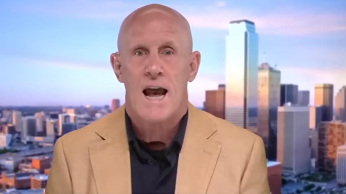 Image of 'A Fox News guest wore a MASK when speaking about how evil Iran is today,' someone claimed.