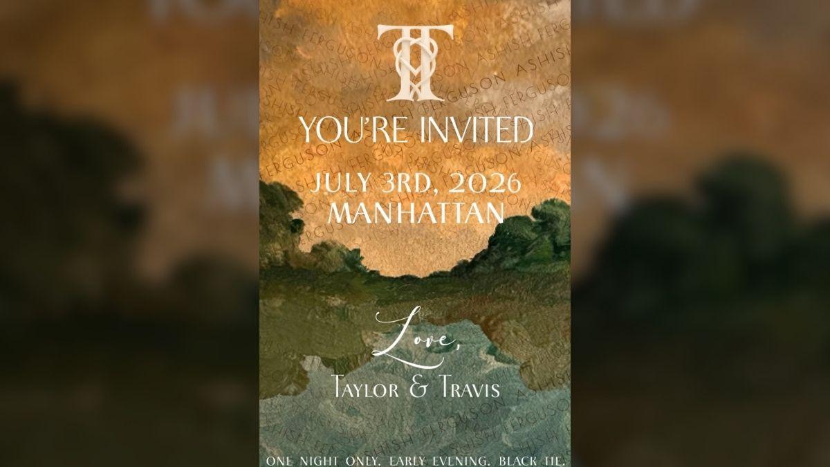 Photo of Taylor Swift and Travis Kelce's wedding invitations were watermarked with their guest's names to prevent leaks.