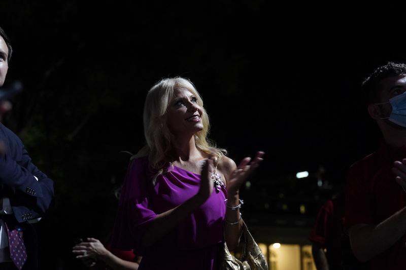 kellyanne conway urges donald trump man up