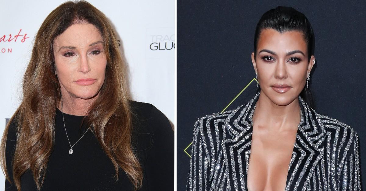 kourtnet kardashian leans on caitlyn jenner pp