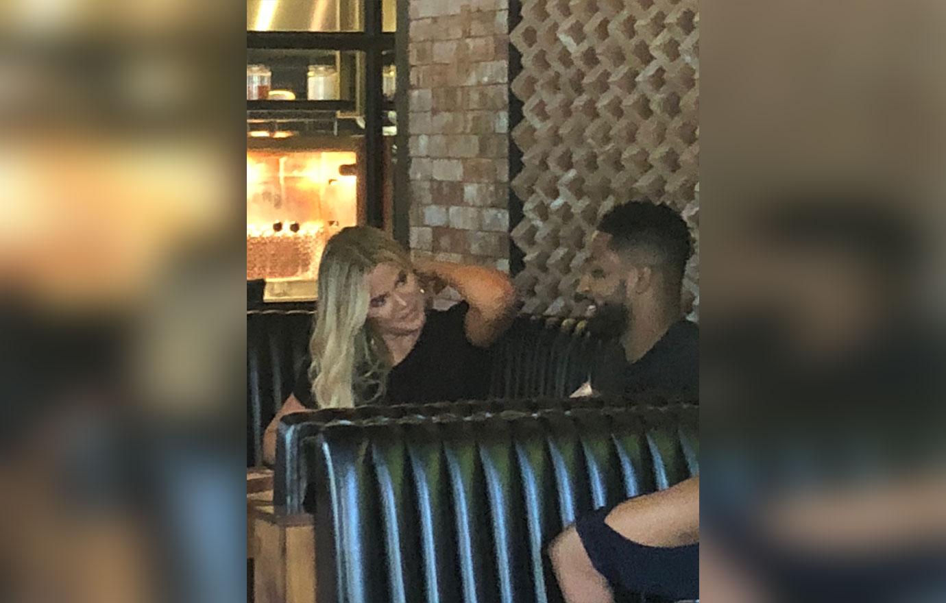 Tristan thompson spotted leaving l a club two women 03