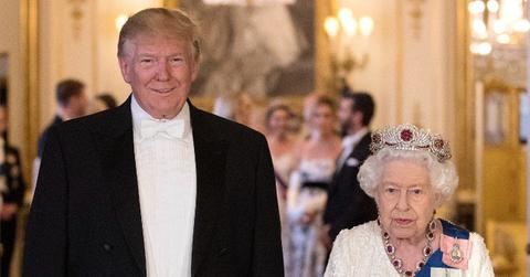 Photo of Donald Trump and Queen Elizabeth II.