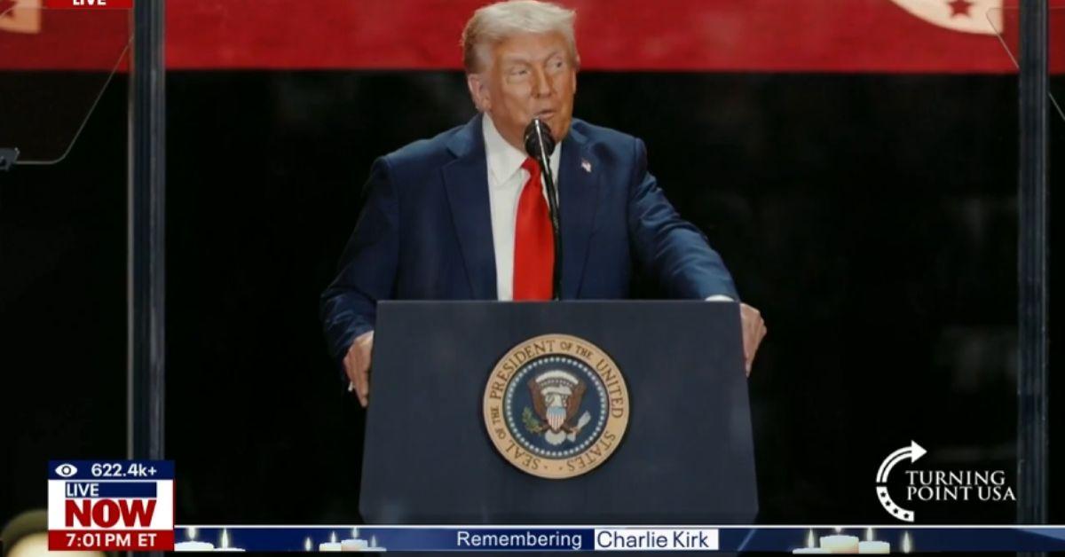 image of The president attacked Joe Biden and Jimmy Kimmel during his speech.