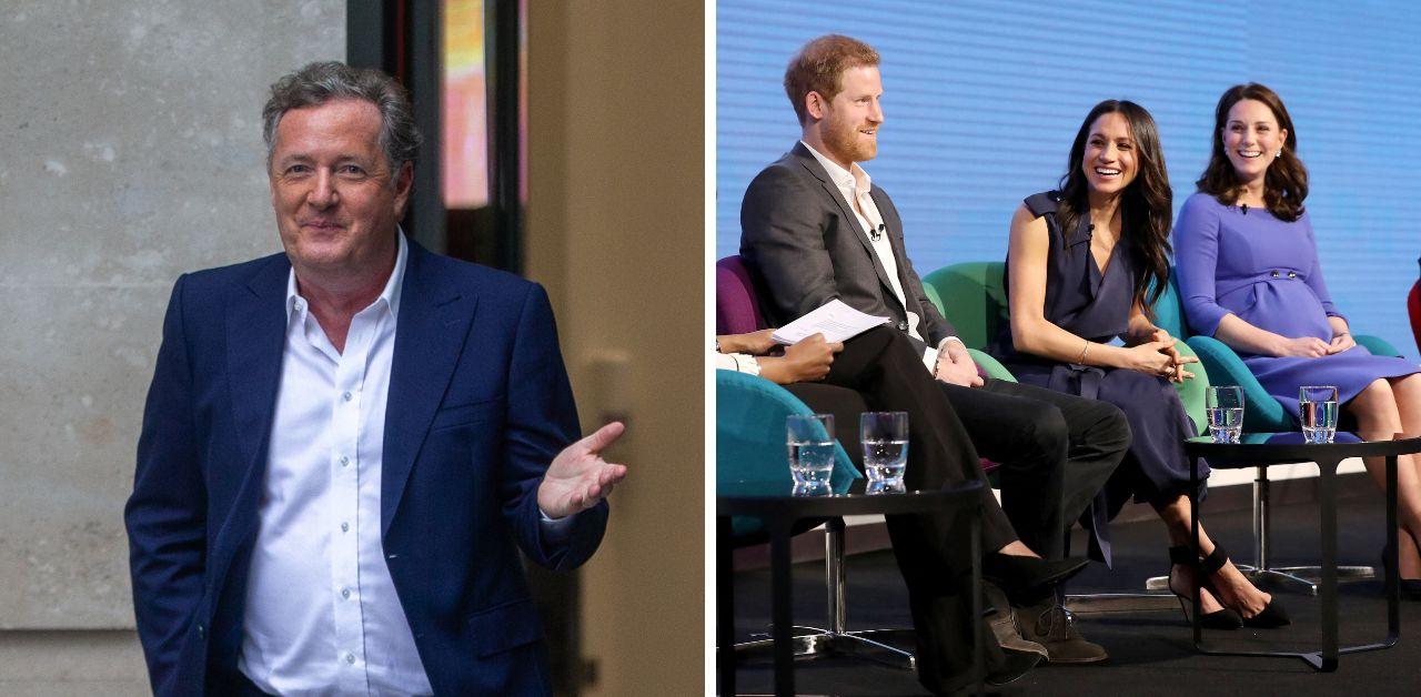 piers morgan insists meghan markle prince harry leaked story kate middleton