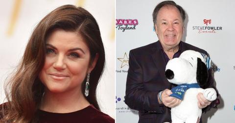 Split photo of Tiffani Thiessen and Dennis Haskins