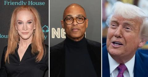 Composite photo of Kathy Griffin, Don Lemon and Donald Trump