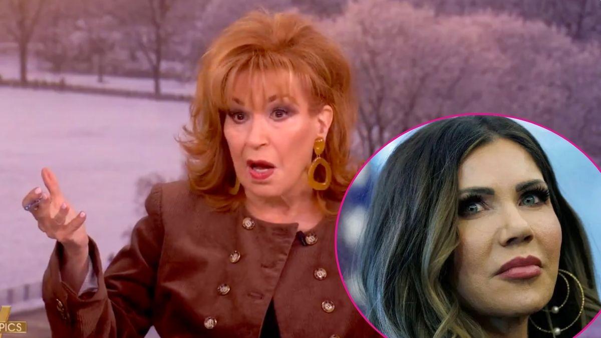 Composite photo of Joy Behar and Kristi Noem