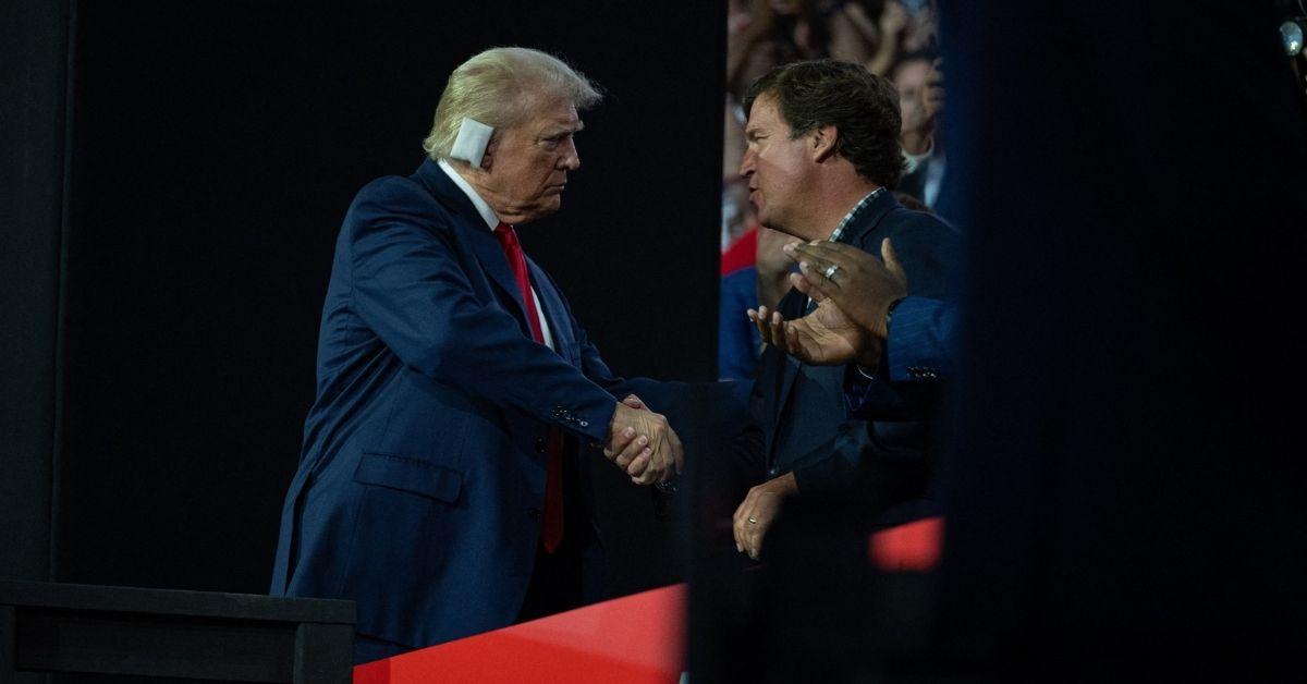 Photo of Tucker Carlson and Donald Trump