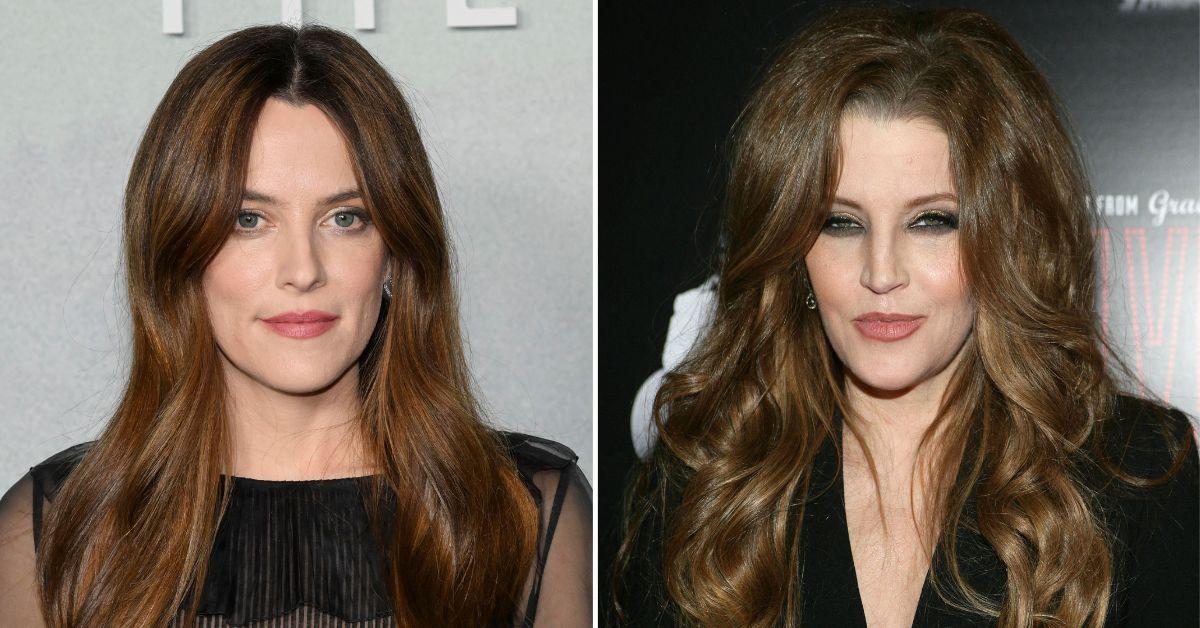 Composite photo of Riley Keough and Lisa Marie Presley. 