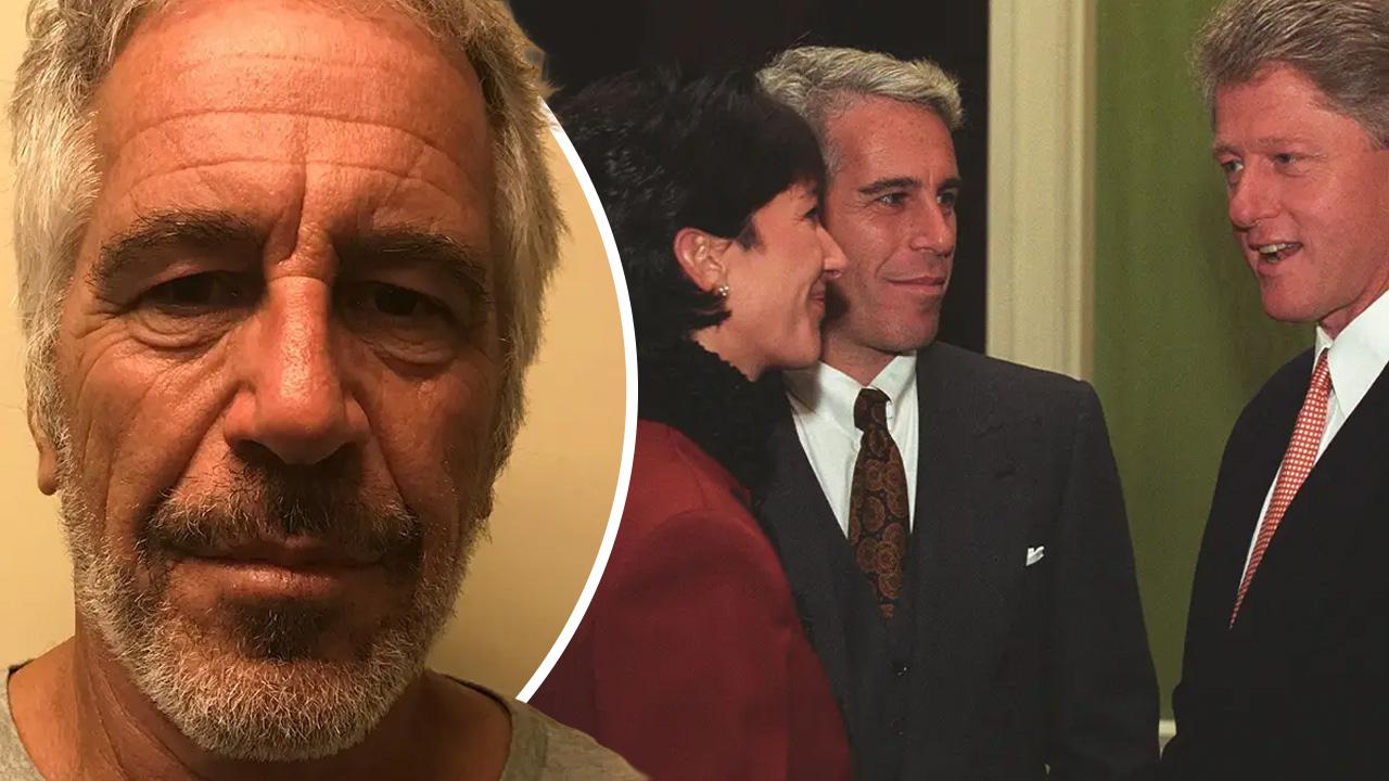 Image of Jeffrey Epstein, Ghislaine Maxwell and Bill Clinton