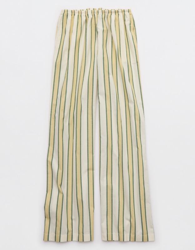 aerie x emily meritt cotton club stripe pantaerie